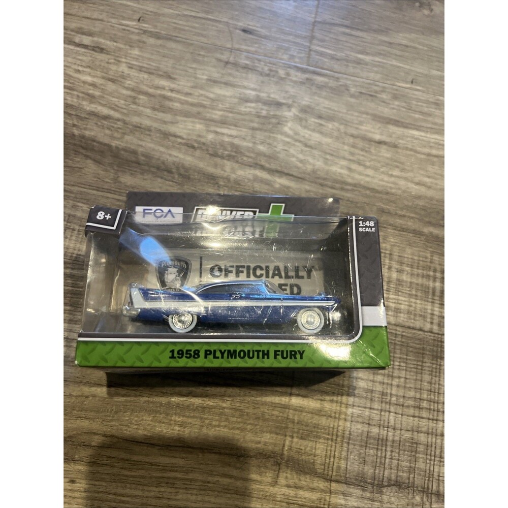 Denver Diecast-Menards Teal w/ White Trim Iconic 1958 Plymouth Fury 1/48-"O"